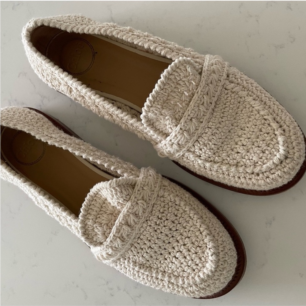 Chloe Crochet Kalya Flat Loafers